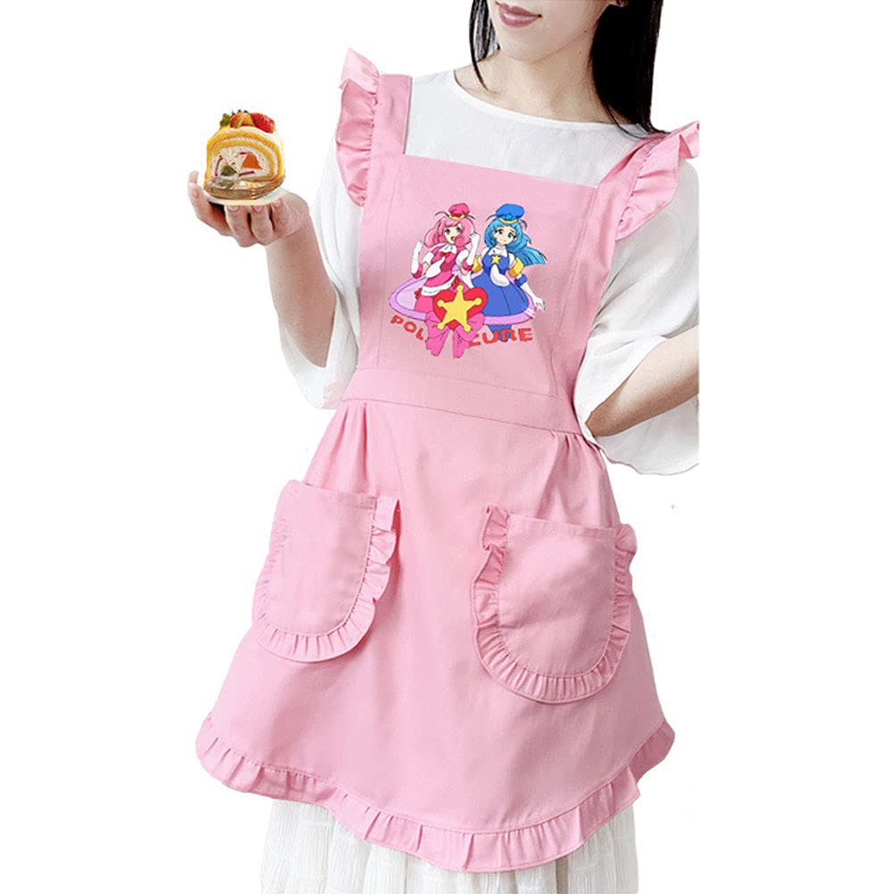 Okazaki Unisex The Way of The Househusband Apron - Anime Kitchen Cooking Apron for Cosplay, BBQ & Baking - Perfect for Househusbands, Chefs & Anime Fans