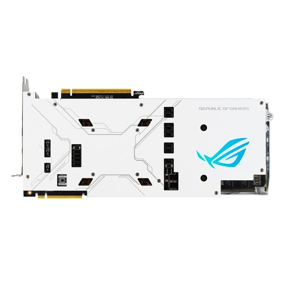 ASUS ROG STRIX RTX 2080 Ti O11G White Edition Gaming Graphics Card - 11GB GDDR6, RGB Lighting, Axial-Tech Fans | Perfect for 4K Gaming, VR, and Content Creation