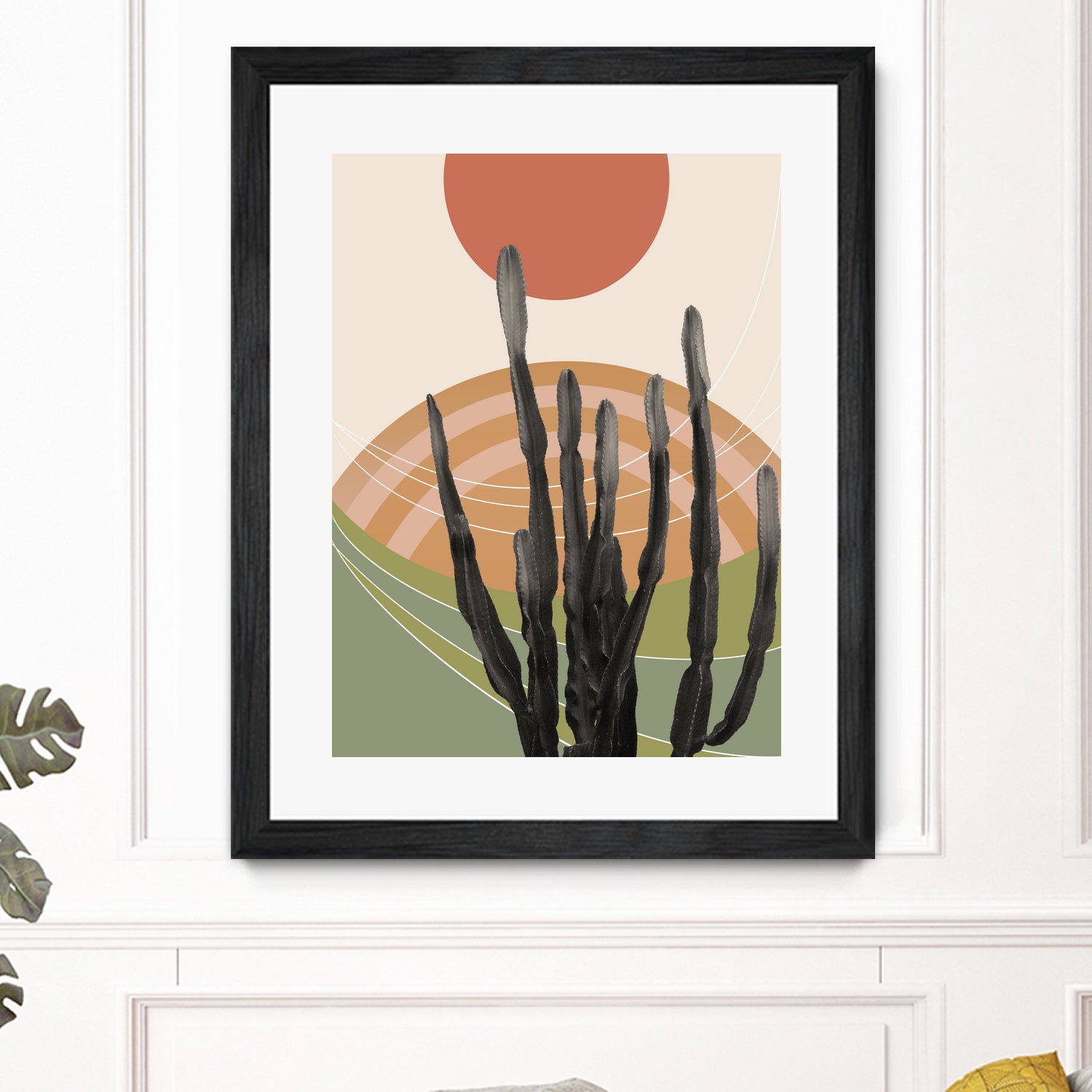 Desert Cactus Wall Art Print - Tropical Home Decor for Living Room, Bedroom & Office | Modern Botanical Poster