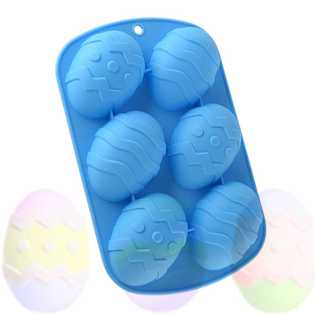 Premium 3D Silicone Chocolate Molds Set - Easter Bunny, Rabbit Egg & Alpaca Non-Stick Baking Molds for Cake, Jelly, Pudding DIY (4pc Blue) - Perfect for Holiday Baking, Birthday Parties & Kids Crafts