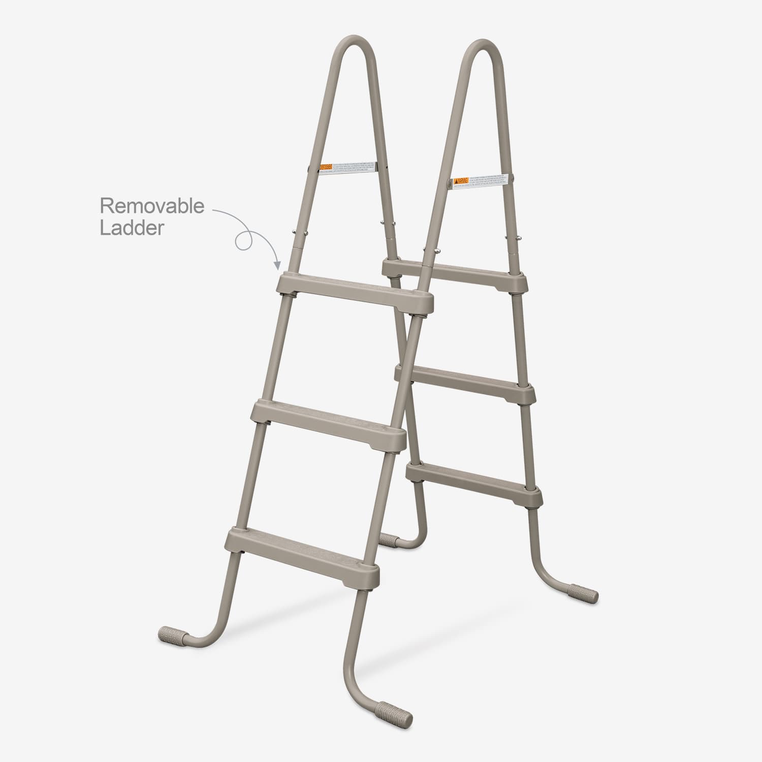 Funsicle 42 Inch SureStep Ladder - Lightweight Aluminum Step Ladder for Home, Garage, and Office Use - Non-Slip Safety Steps, Heavy Duty Construction - Perfect for Painting, Shelving, and DIY Projects