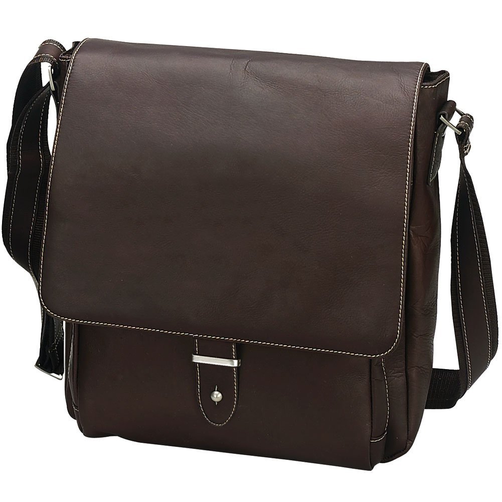 Bellino Columbia Vertical Laptop Messenger Bag for Men & Women - Waterproof Business Briefcase with Adjustable Shoulder Strap - Perfect for Work, Travel & College (15.6 Inch Laptop Compatible)