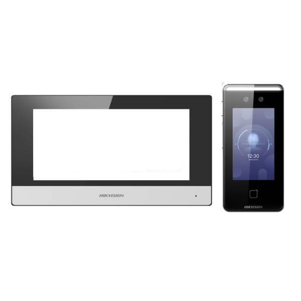 Hikvision DS-KIS901 Facial Recognition IP Intercom Kit - Smart Home Security System for Apartments, Offices & Gated Communities
