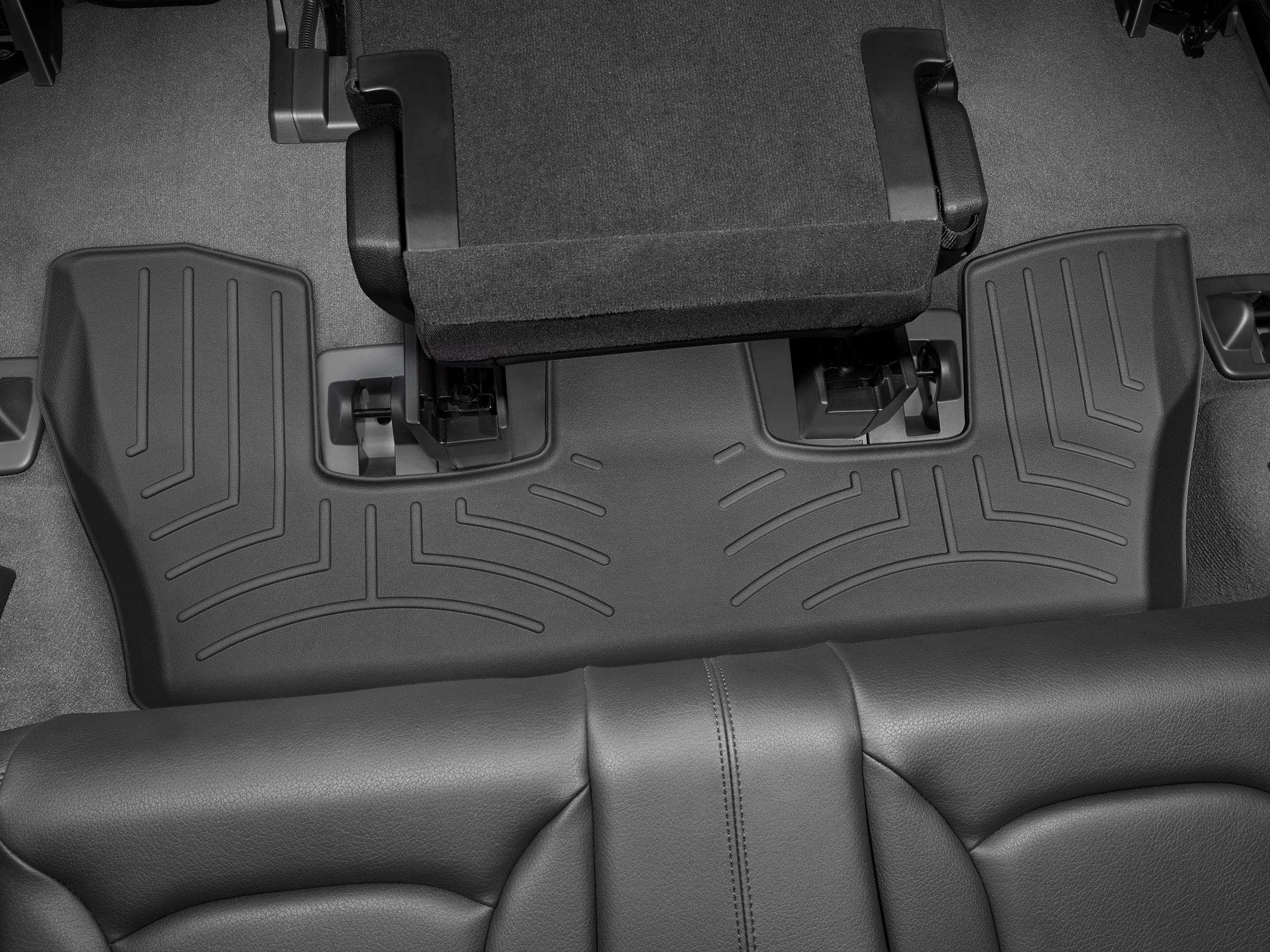 WeatherTech Custom Fit FloorLiners for Audi Q7 & SQ7 - 3rd Row (Model 448873) | Premium Black All-Weather Car Mats | Perfect for Off-Roading, Family Trips & Daily Commute