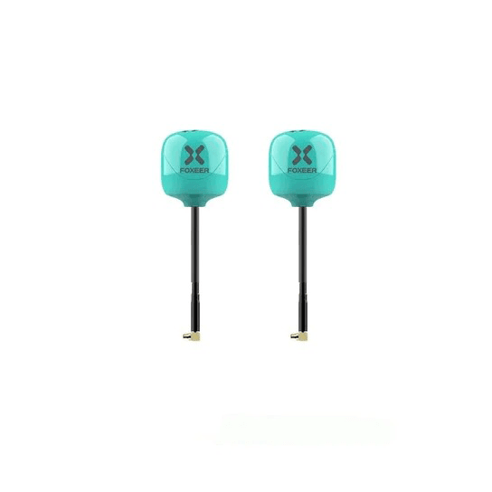 Foxeer Lollipop V4 Plus 5.8GHz 90° MMCX Antenna 2 Pack RHCP - High Gain FPV Drone Racing Antenna for Long Range & Clear Signal - Perfect for FPV Drones, Quadcopters, and RC Aircraft
