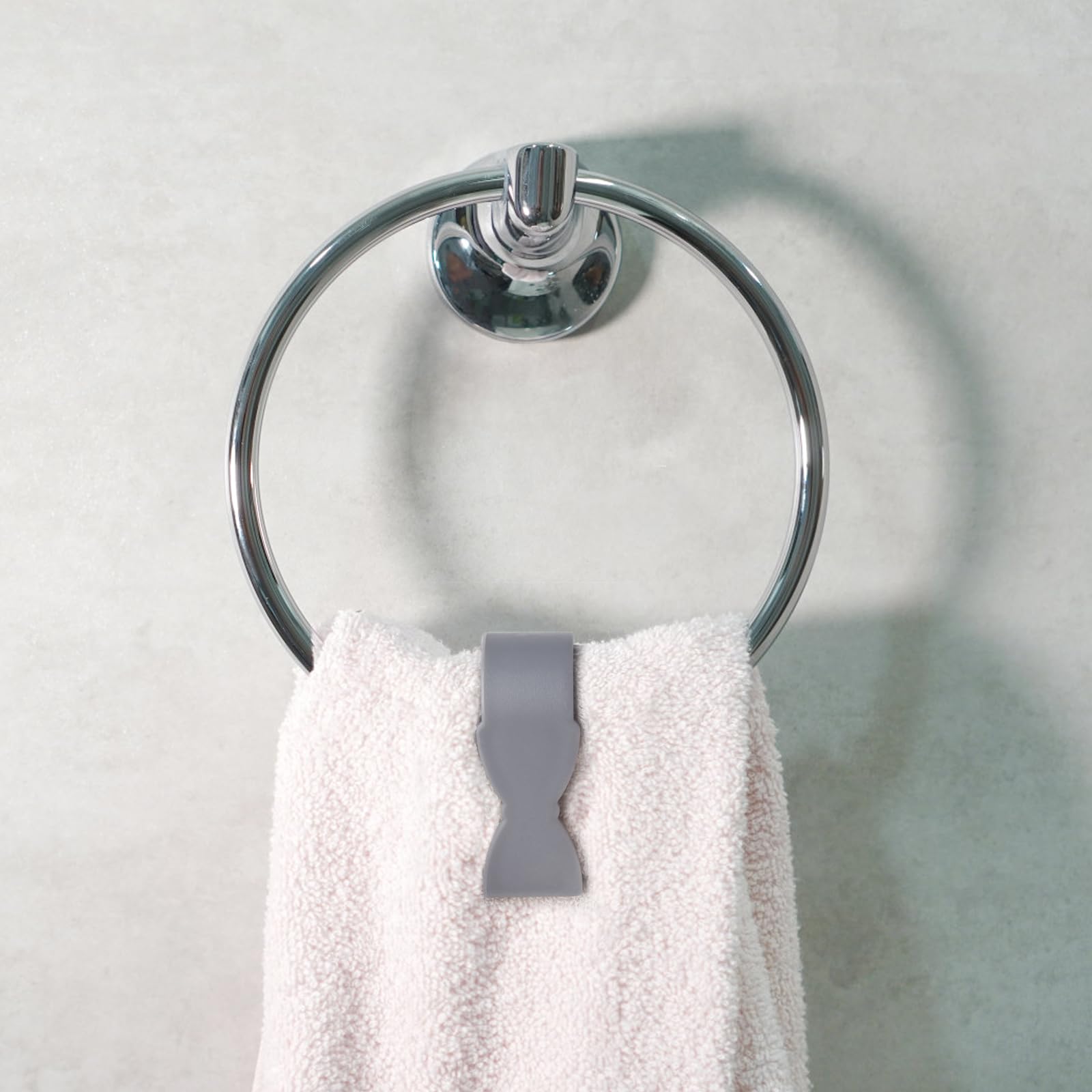 4 Pack Towel Clips for Kitchen & Bathroom - Secure Towels on Oven Handle, Dishwasher, Stove & Rack - No More Falling Towels - Perfect for Cooking, Cleaning & Home Organization