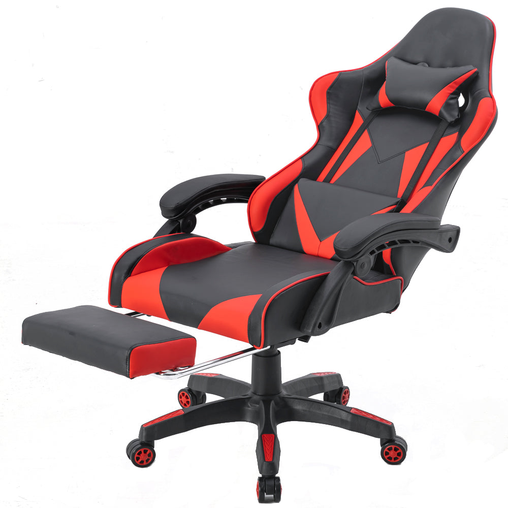 3026 Gaming Chair with Footrest - Ergonomic Black & Red Design for Ultimate Comfort | Perfect for Office, Gaming, and Home Use