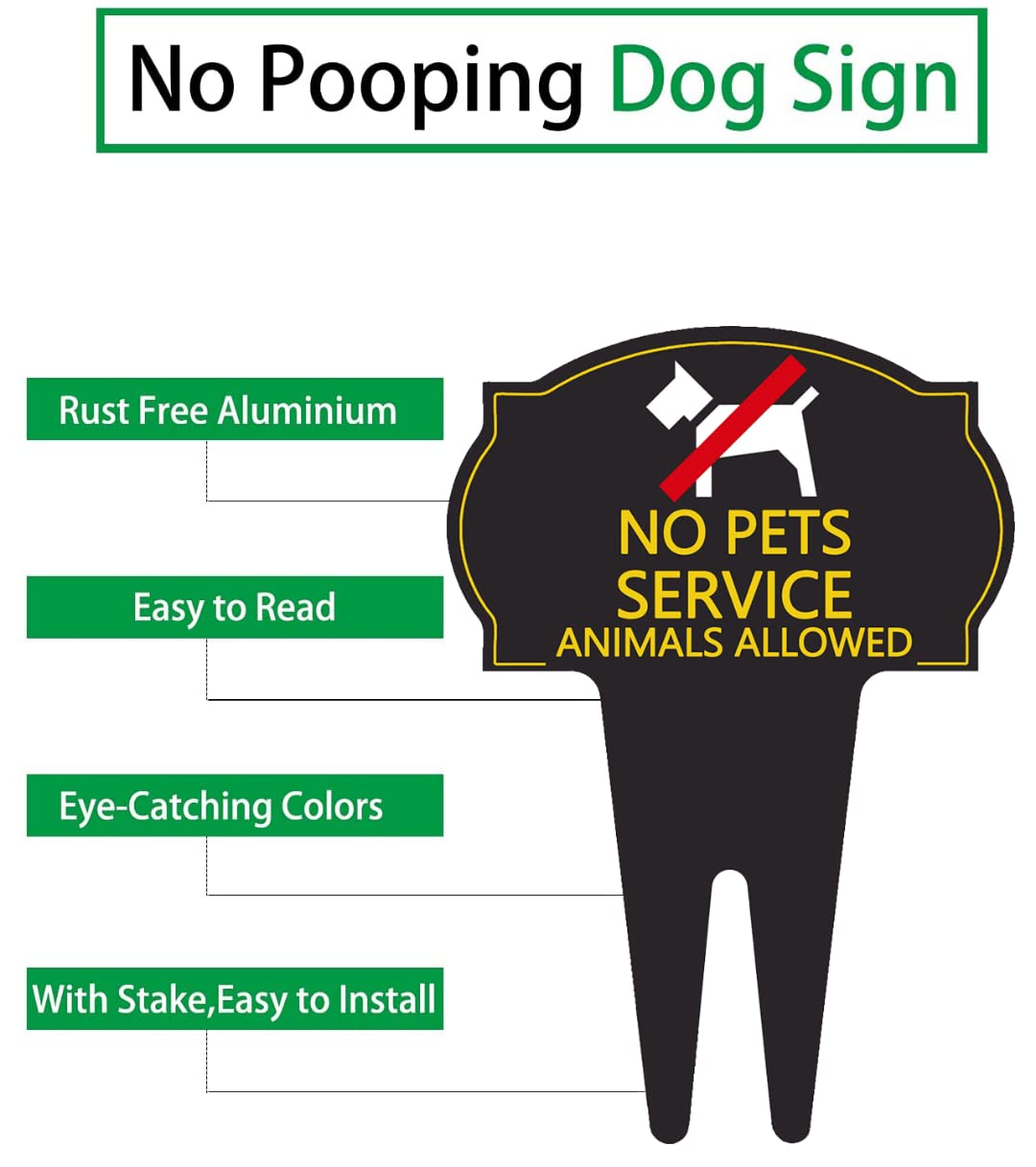 Dog Poop Warning Sign - 'Please Clean Up After Your Dog' Yard Sign for Lawn & Garden Protection (2 Pack) - Deter Pets from Defecating on Your Property | Perfect for Front Yards, Parks & Neighborhoods