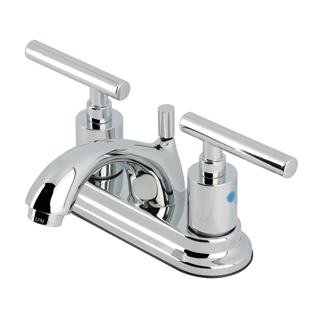 Kingston Brass FB2608CML Manhattan 4-Inch Centerset Bathroom Faucet with Pop-Up Drain - Perfect for Modern Bathroom Vanities and Sink Upgrades