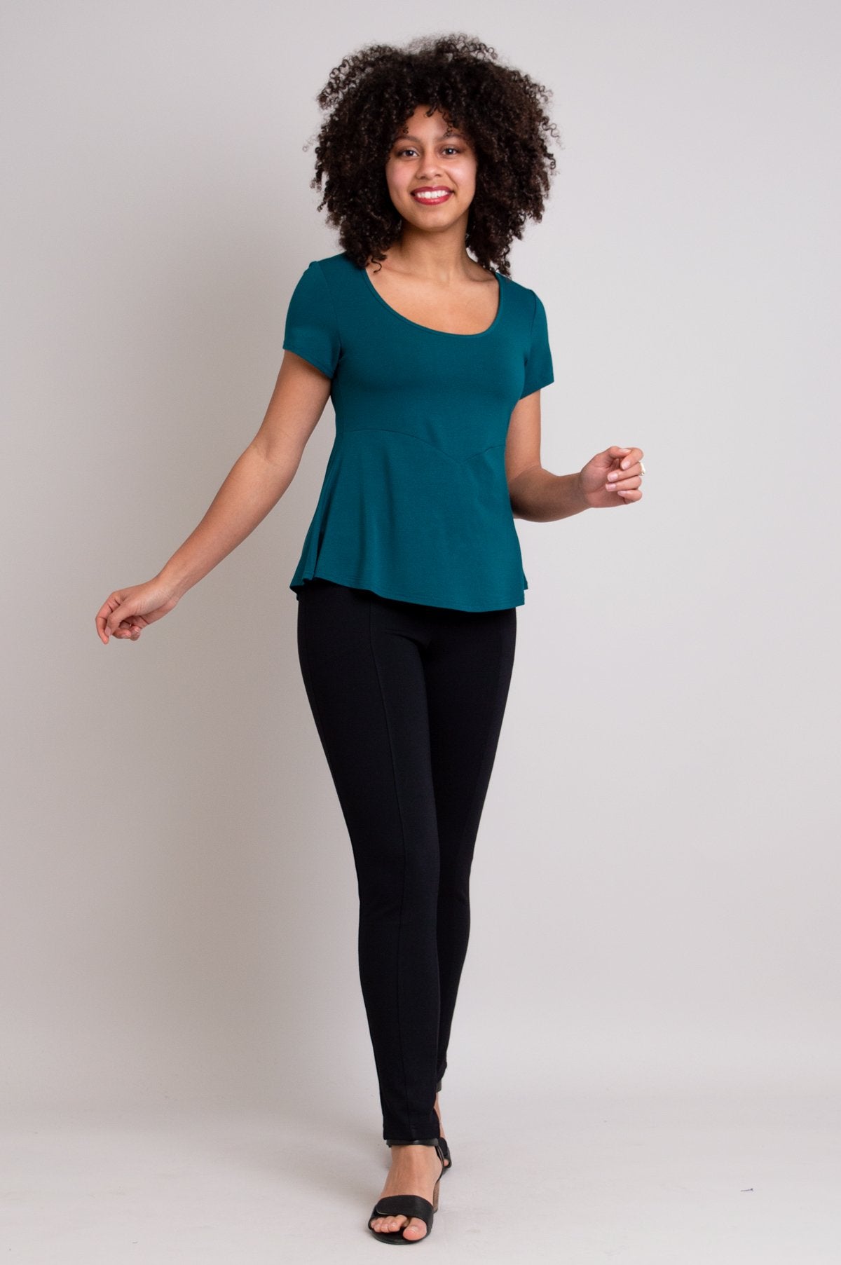 Premium Kim Cap in Teal - Soft & Breathable Bamboo Fabric - Perfect for Yoga, Running & Outdoor Activities