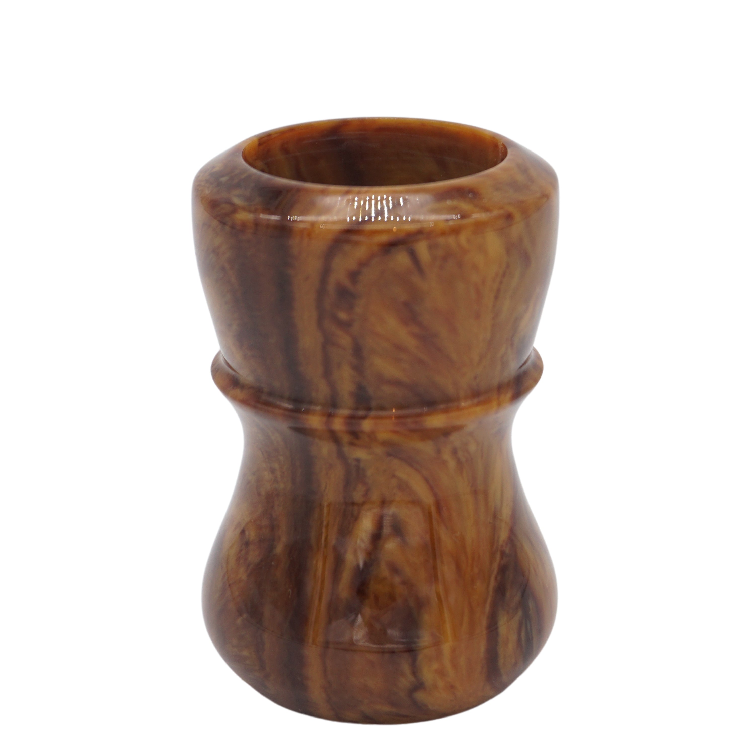 Premium Briar Wood Handcrafted Shaving Brush Handle - Fits 24mm & 26mm Knots - Perfect for Wet Shaving & Grooming Gifts for Men