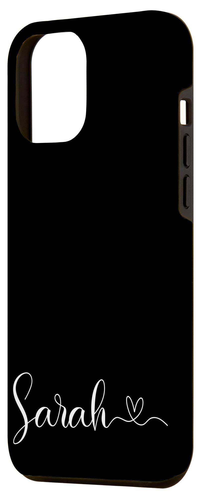 Personalized iPhone 12 Pro Max Case - Custom Name Sarah in Black & White Design - Perfect Gift for Her - Ideal for Everyday Use, Travel & Special Occasions