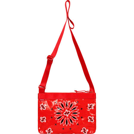 Supreme Bandana Tarp Side Bag - Red Crossbody Sling Bag for Men & Women - Perfect for Travel, Hiking, and Everyday Use