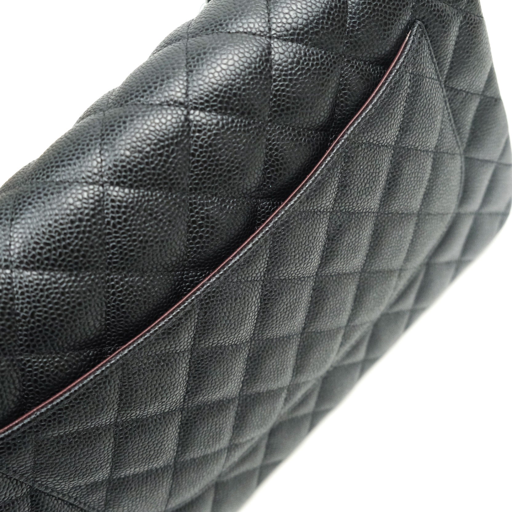 Chanel Classic Jumbo Double Flap Bag in Black Caviar Leather with Silver Hardware | Luxury Designer Handbag for Women | Perfect for Evening Events, Work & Special Occasions