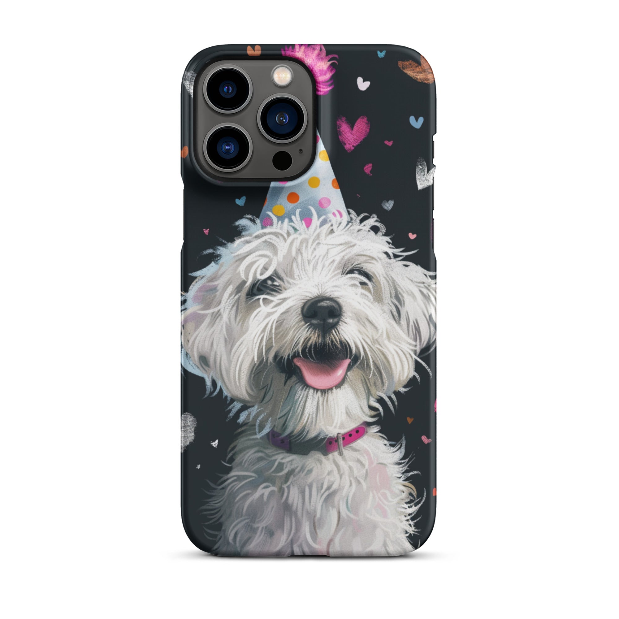 Cute Dog Pattern iPhone Snap Case - Durable Protective Cover for iPhone 11/12/13/14/15 - Perfect for Pet Lovers & Daily Use