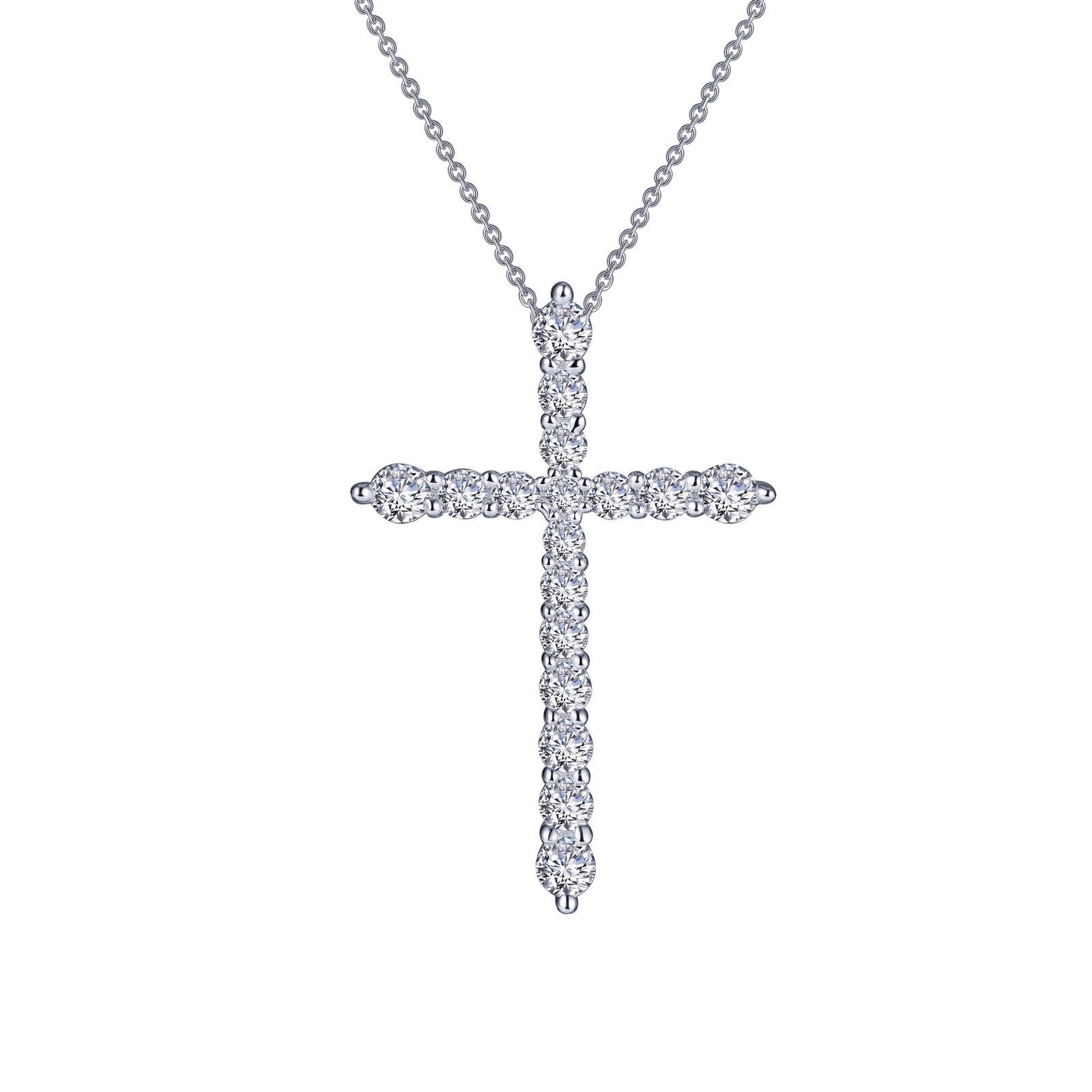 1.06 CTW Diamond Cross Pendant Necklace for Women - 14K Gold Religious Jewelry Gift for Baptism, First Communion & Confirmation