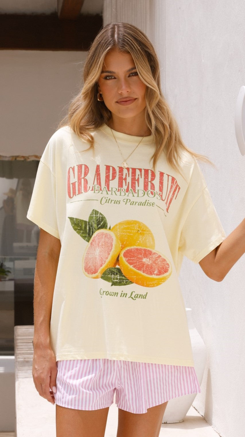 Grapefruit Paradise Set - Yellow & Pink Citrus Scented Bath & Body Gift Collection for Spa, Relaxation & Self-Care