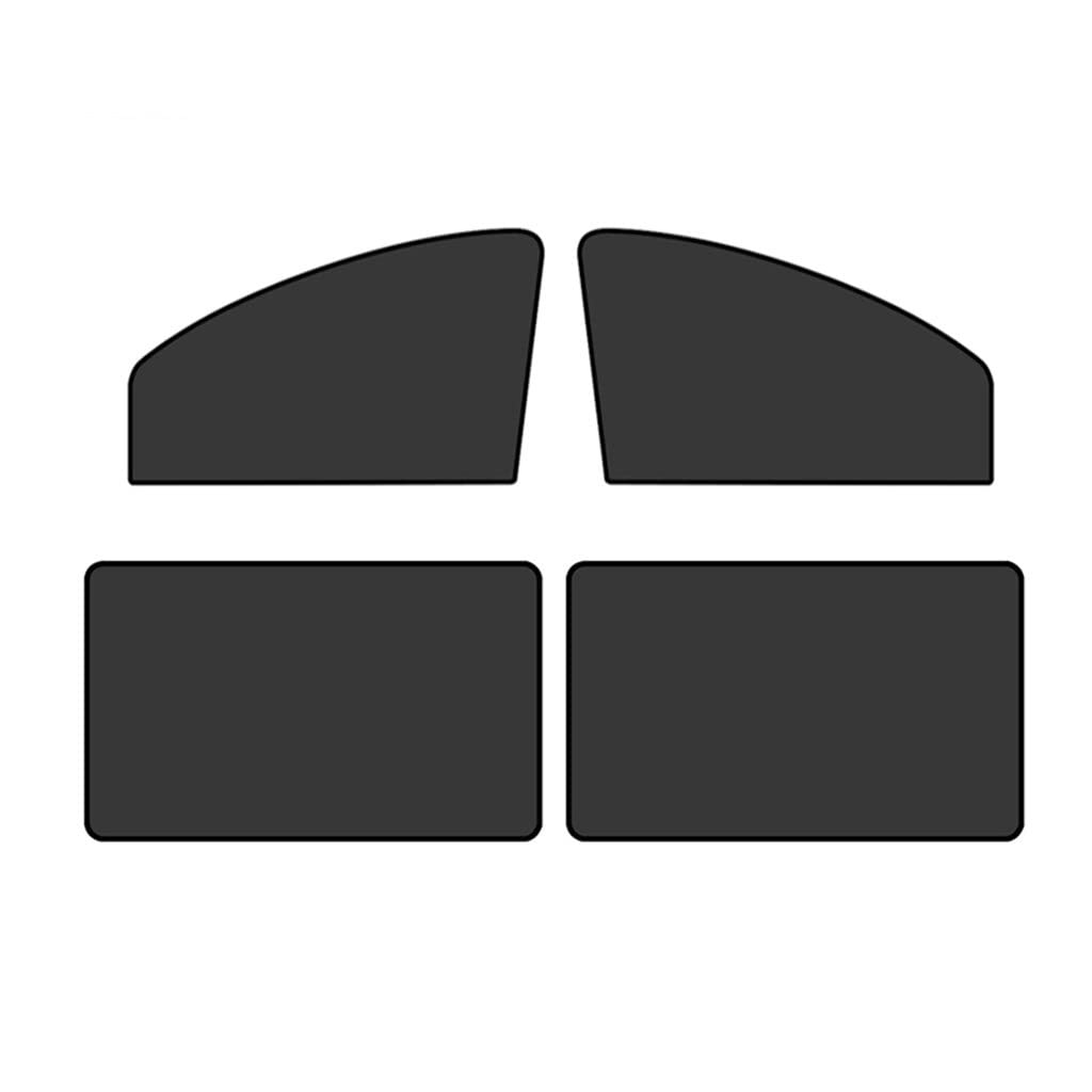 2-Pack Car Sun Shade UV Protection Window Curtains - Mesh Side Window Sunshade Visor (48x79cm) for Heat & Glare Reduction - Perfect for Summer Driving, Road Trips & Parking