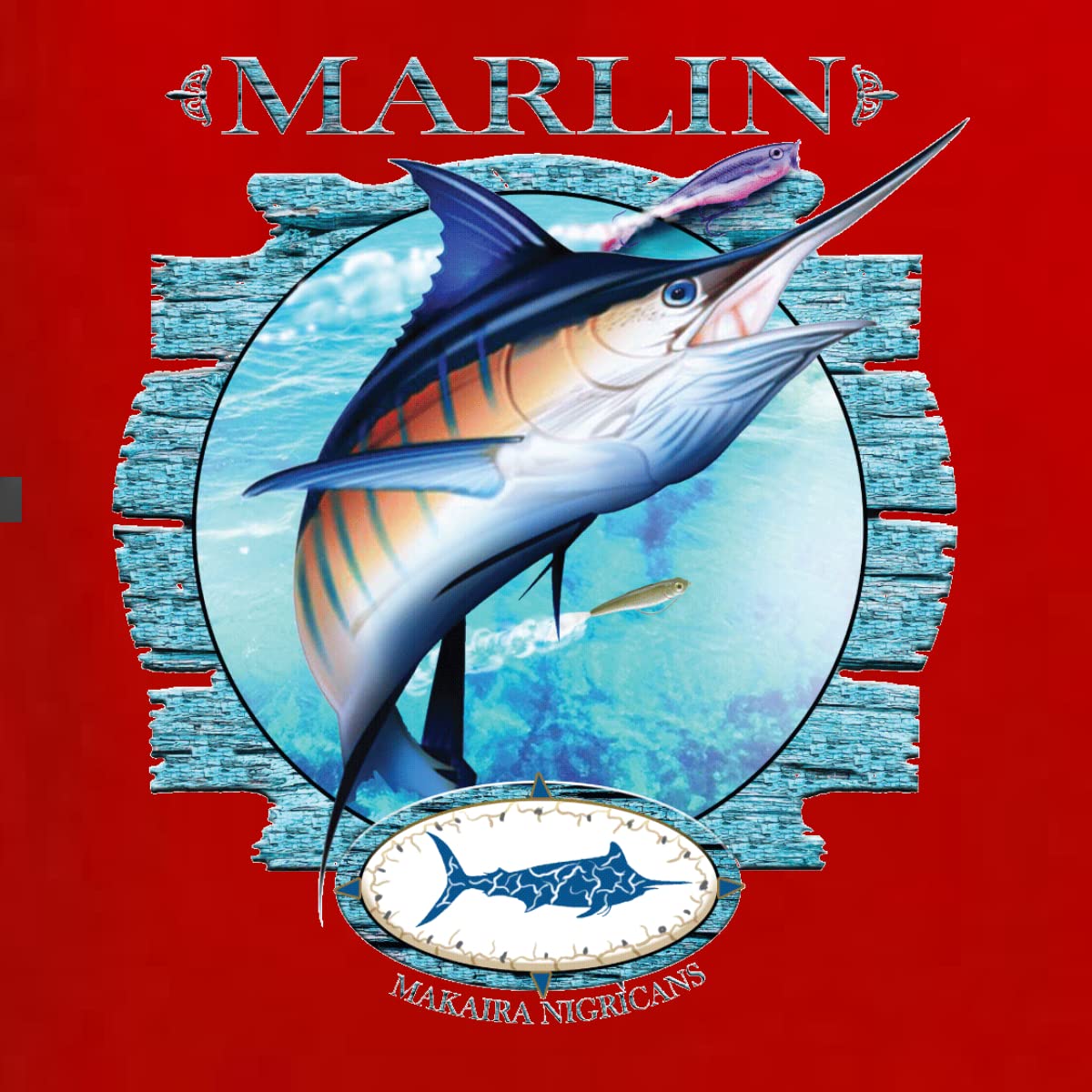 Blue Marlin Fish Sports Men's Long Sleeve Shirt - Performance Fishing & Outdoor Activewear for Men