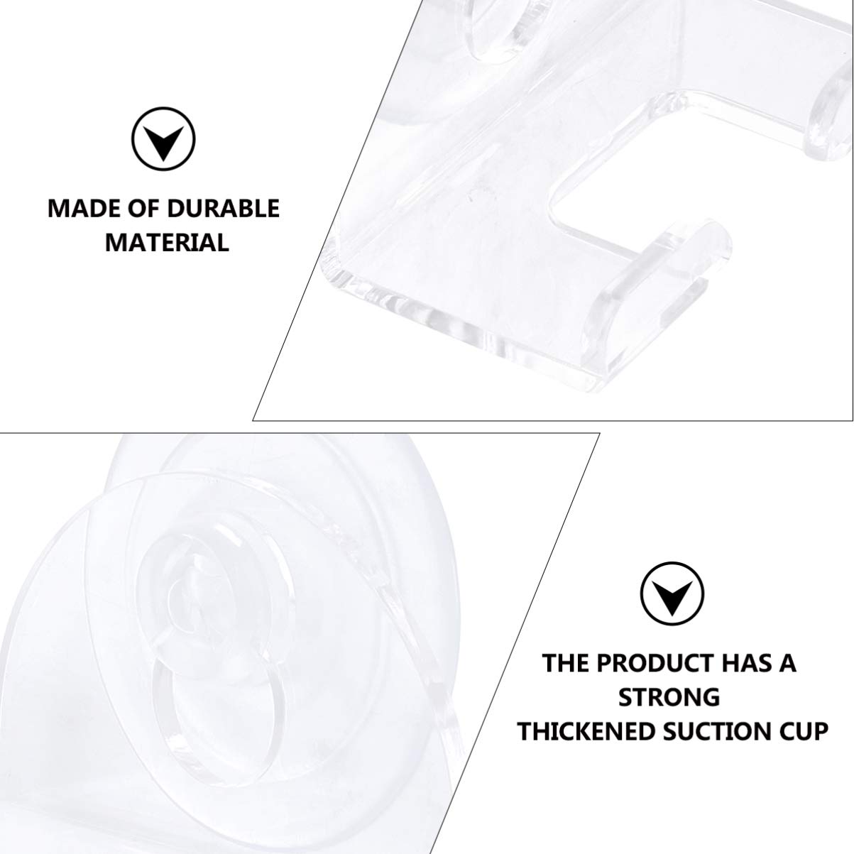 Baluue 2-Pack Razor Holder with Suction Cups - Wall Mounted Shower Organizer for Men's Razors & Shavers - Bathroom Storage Solution for Shaving Accessories - Perfect for Small Spaces & Travel Use