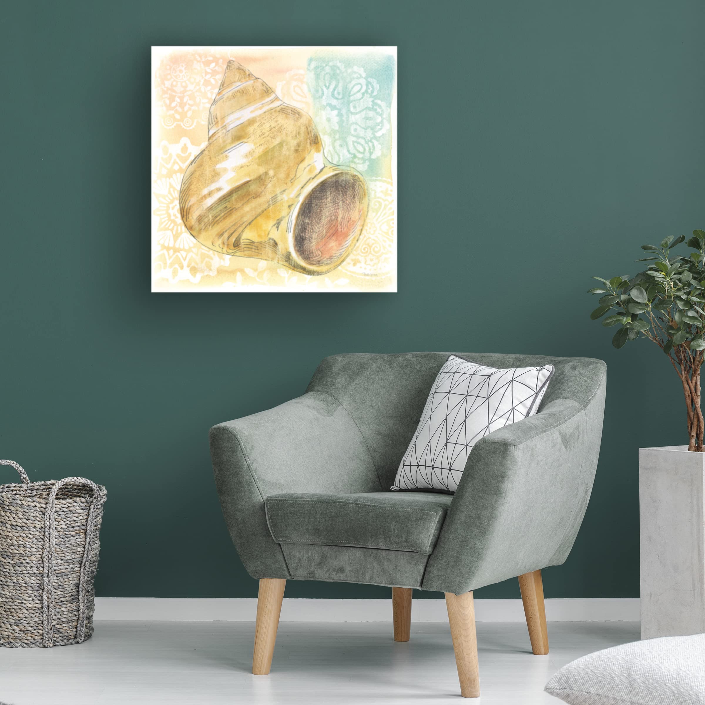 Beth Grove 'Golden Treasures II' Canvas Wall Art Print - Modern Home Decor for Living Room, Bedroom & Office | Trademark Fine Art Collection