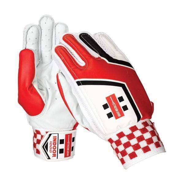 Gray Nicolls Indoor 1000 Batting Gloves - Cricket Practice & Training Gloves for Indoor/Outdoor Matches - Lightweight & Breathable Grip for Better Bat Control