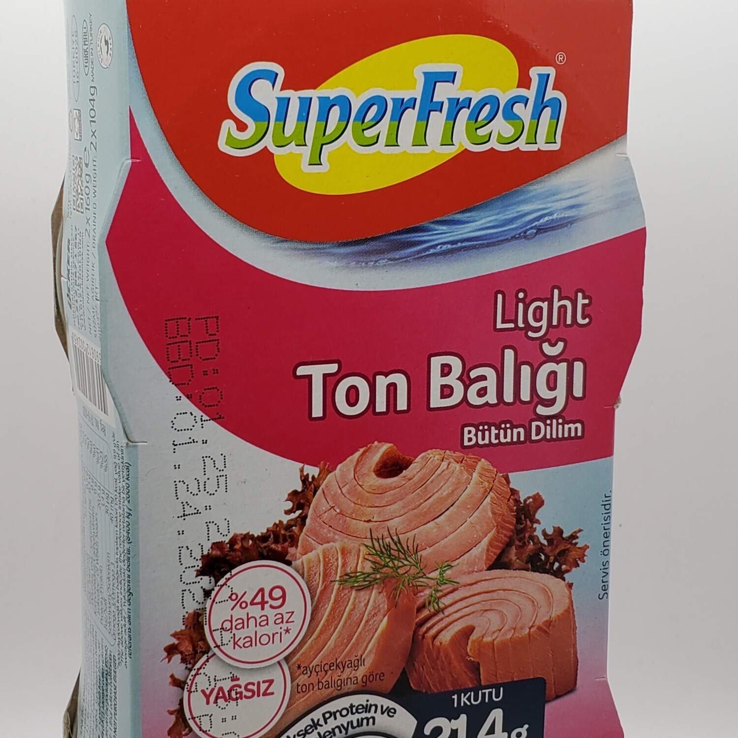 Premium 2-Pack SuperFresh Light Canned Tuna (160g) - High Protein, Low Fat Tuna Fish for Salads, Pasta & Healthy Meals - Perfect for Quick Lunches, Meal Prep & On-the-Go Snacks