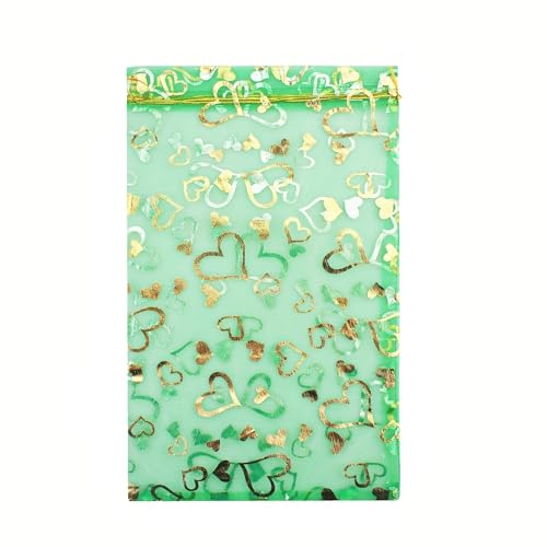 green gold heart