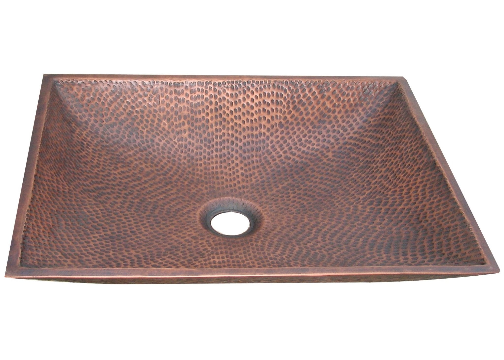 Handcrafted SINDA Hammered Copper Vessel Sink VS 3 - Modern Bathroom Vanity Sink for Farmhouse & Rustic Decor - Perfect for Powder Rooms, Master Baths & Luxury Home Renovations