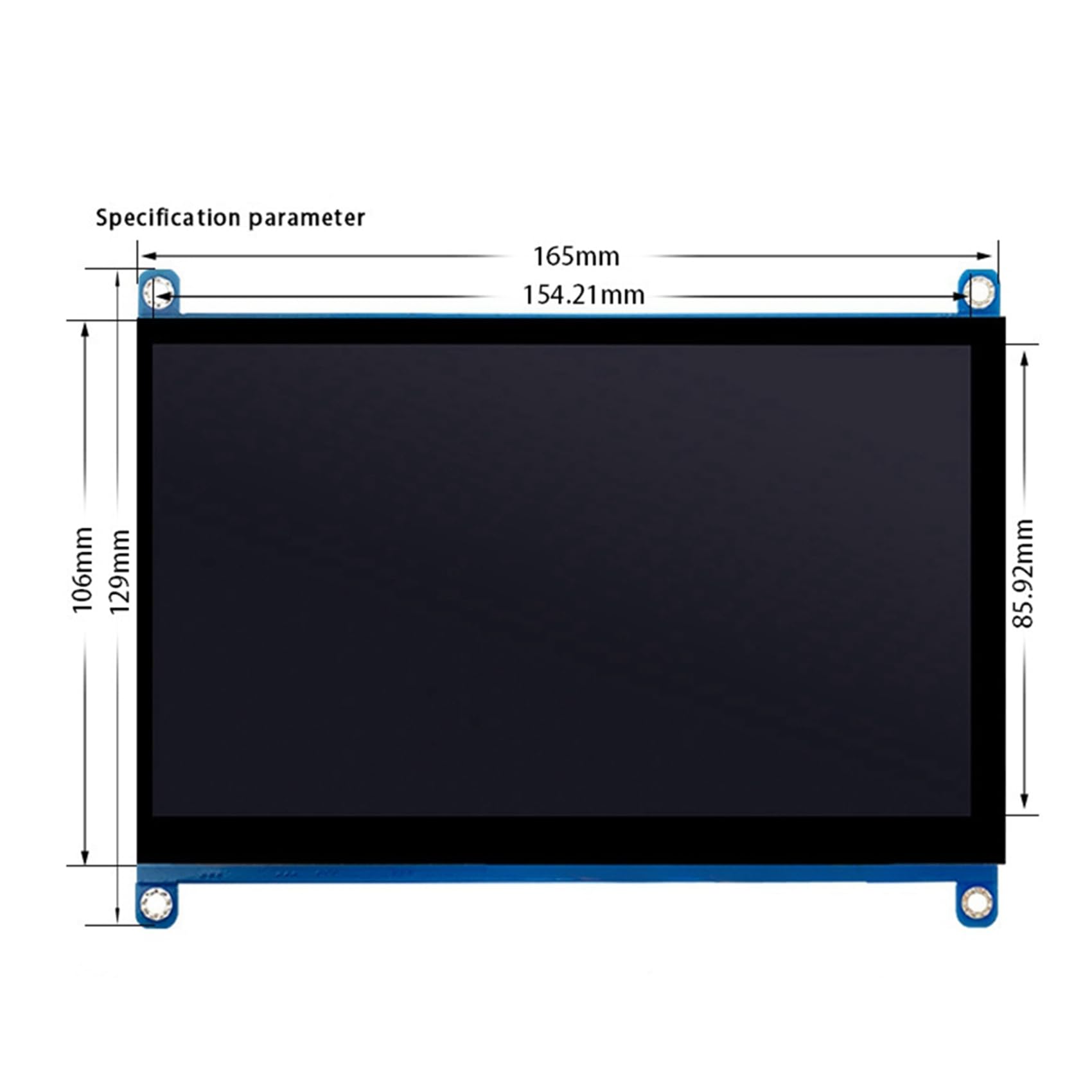 Plawee 2X 7 Inch USB LCD Display Monitor - 1024X600 HD Capacitive Touch Screen, Portable Second Monitor for Laptop/PC/Phone (Compatible with Windows/Mac/Android) - Perfect for Work, Gaming & Travel