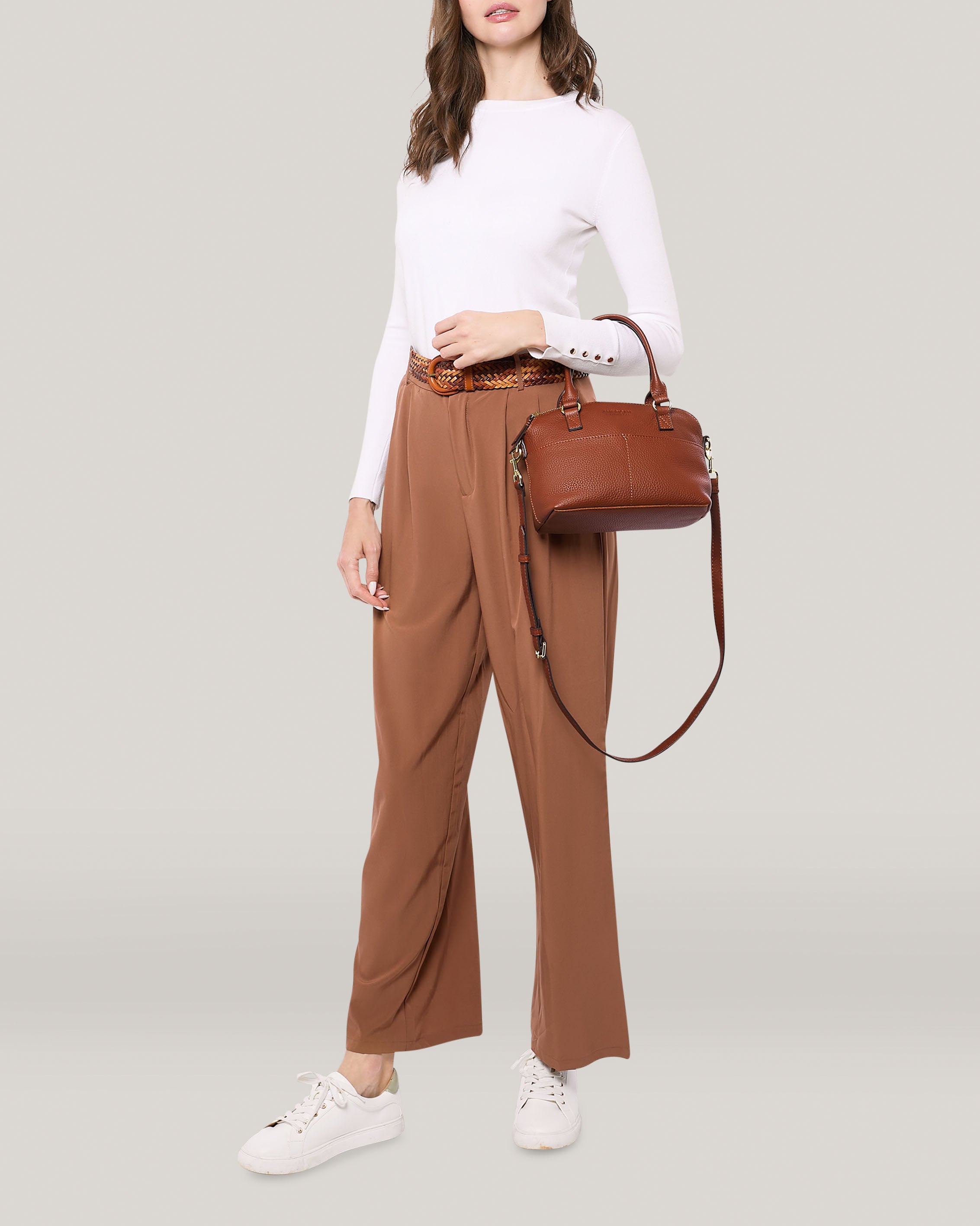 Carrie Mini Dome Crossbody Bag for Women - Stylish Small Leather Shoulder Purse with Adjustable Strap, Perfect for Daily Use, Travel, and Shopping