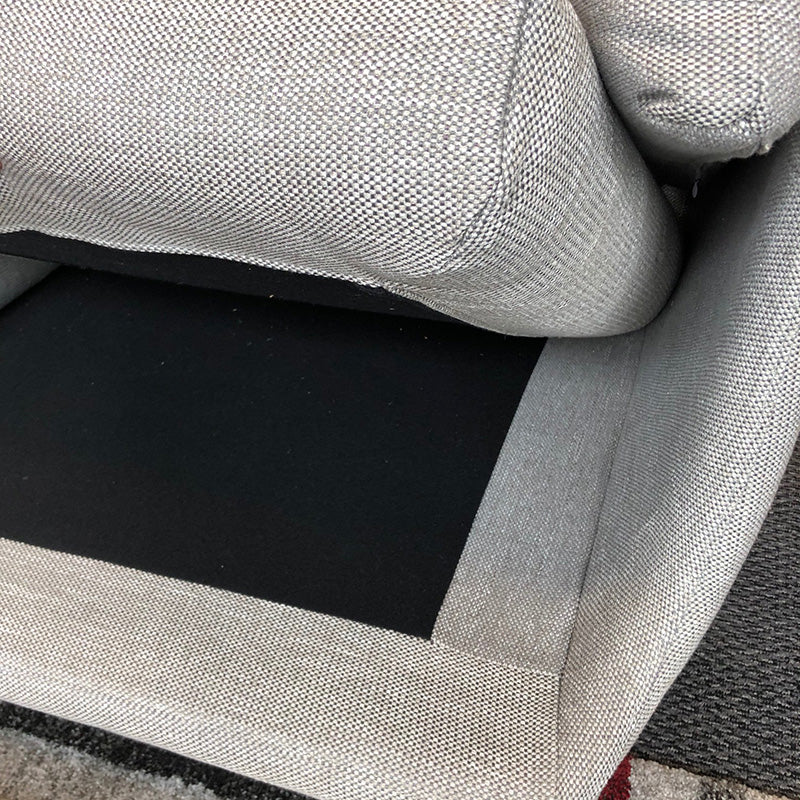 RANNI 3-Seater Sofa in Warm Grey - Modern Living Room Furniture for Small Spaces & Apartments
