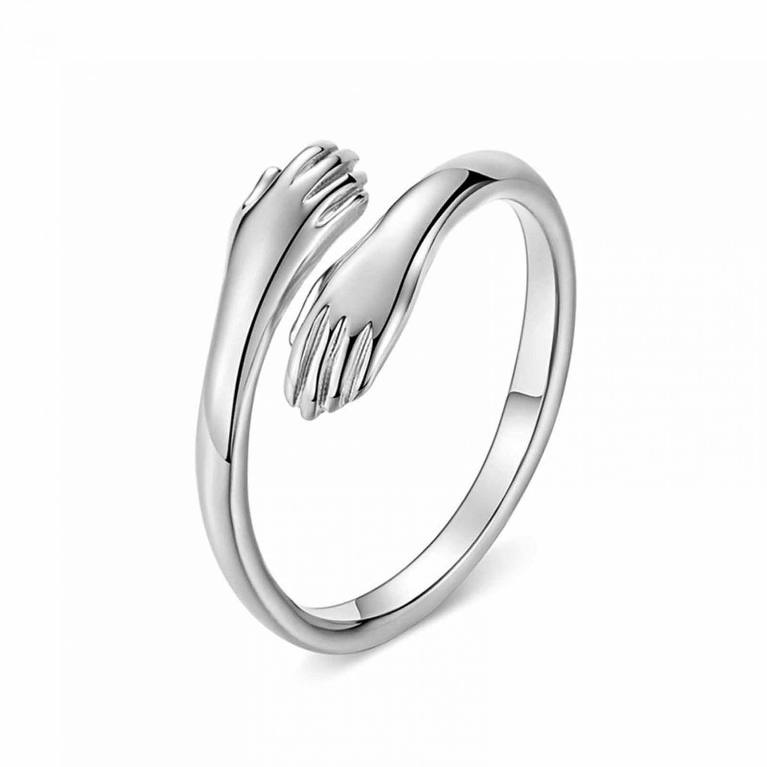 Adjustable Couple Rings - Fashion Love Embrace Jewelry for Engagement & Gifts