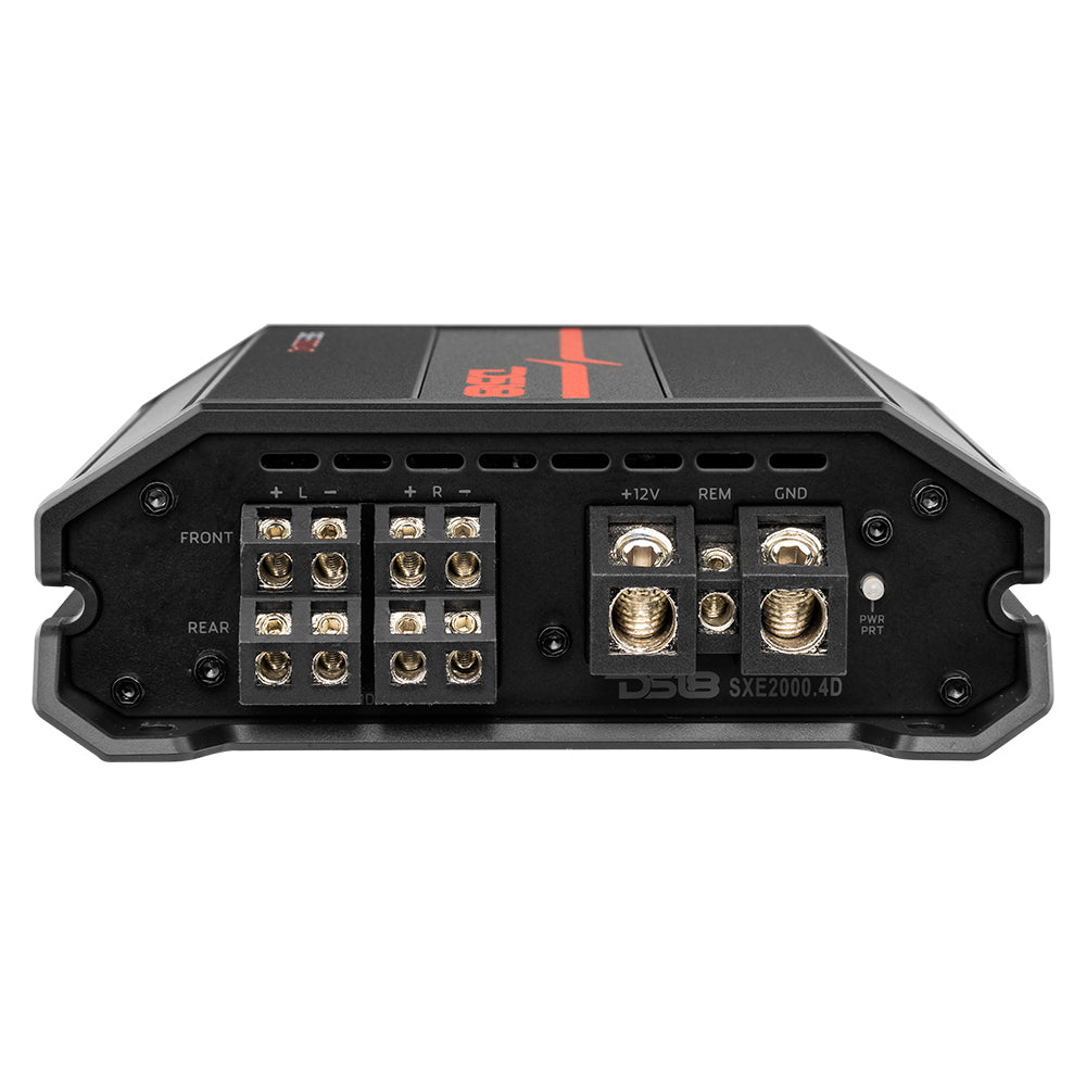 SXE Class D 4 Channel Car Amplifier - 4 x 100W RMS @ 4 Ohm, 2000W Max Power - High Performance Audio for Cars, Trucks & SUVs - Perfect for Upgrading Your Vehicle Sound System