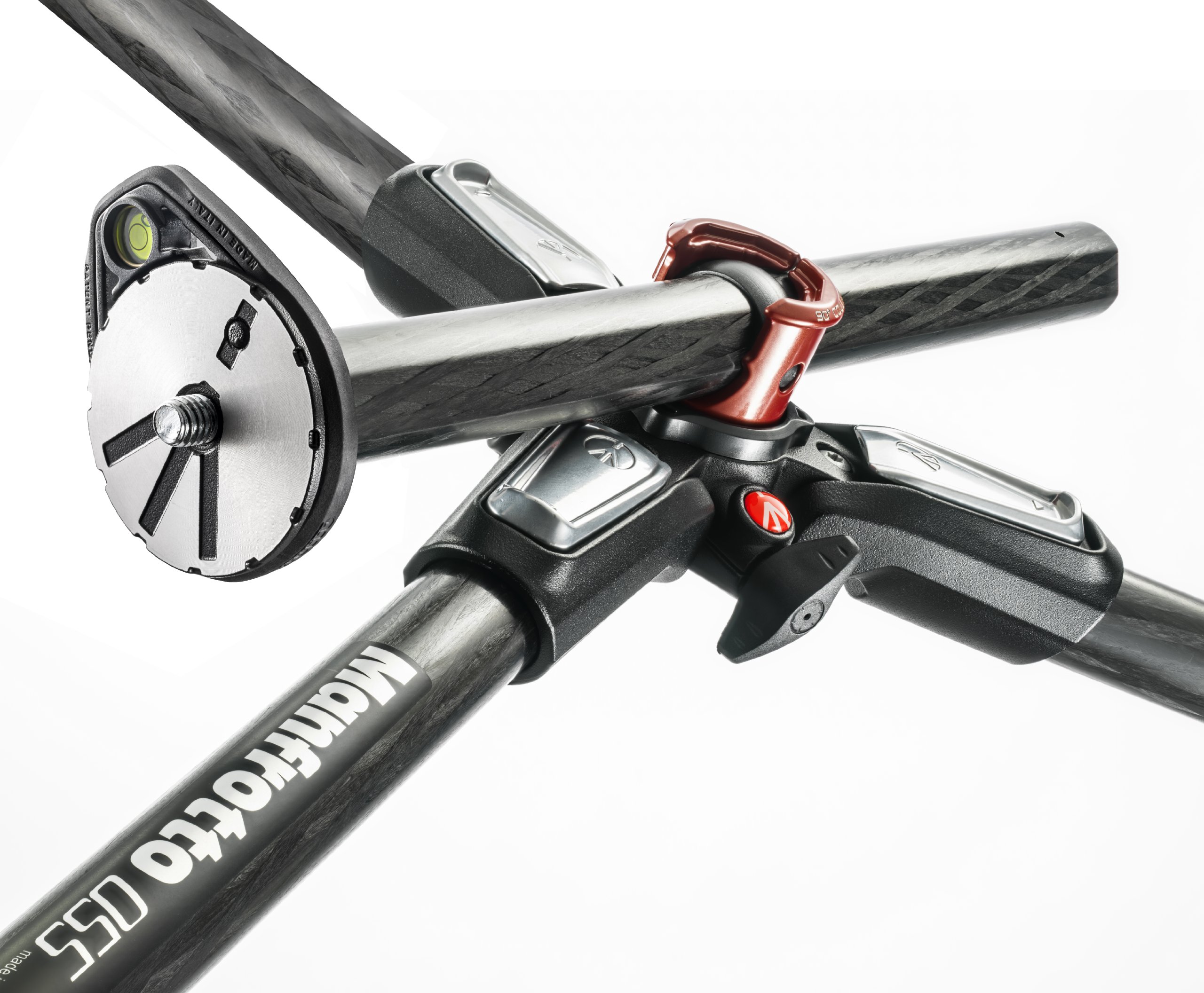 Manfrotto MT055CXPRO3 055 Carbon Fiber 3-Section Tripod with Horizontal Column - Professional Camera Tripod for Photography, Videography & Travel - Stable Support for DSLR, Mirrorless & Video Cameras