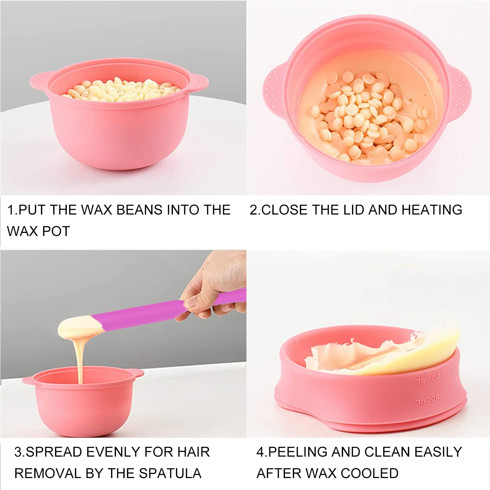 **Reusable Silicone Wax Spatula for Hair Removal - Multi-Purpose Wax Applicator & Scraper for Waxing, DIY Beauty, and Candle Making**    *(Perfect for At-Home Waxing, Salon Use, and Crafting Projects)*