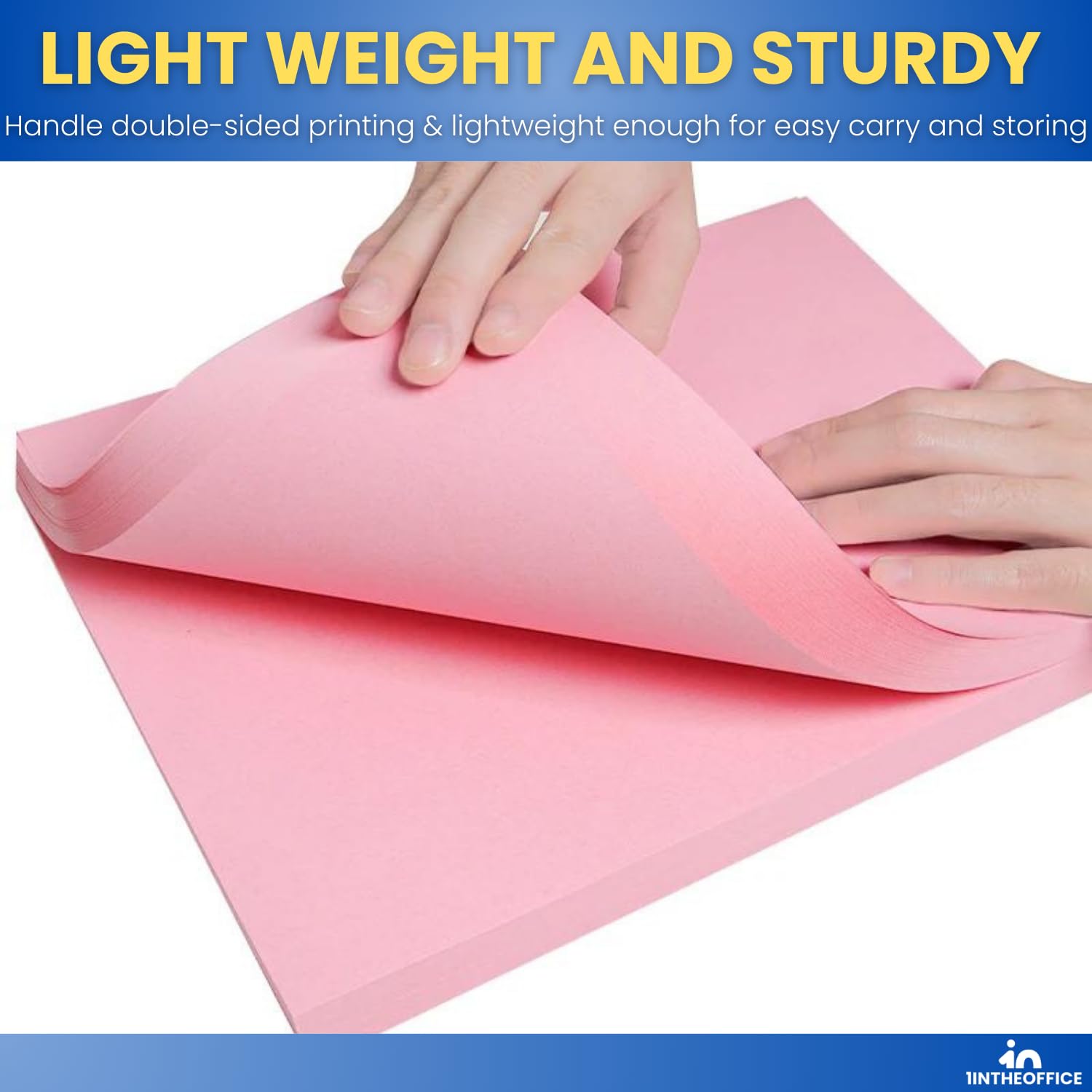 1InTheOffice Pink Copy Paper - 500 Sheets, 8.5