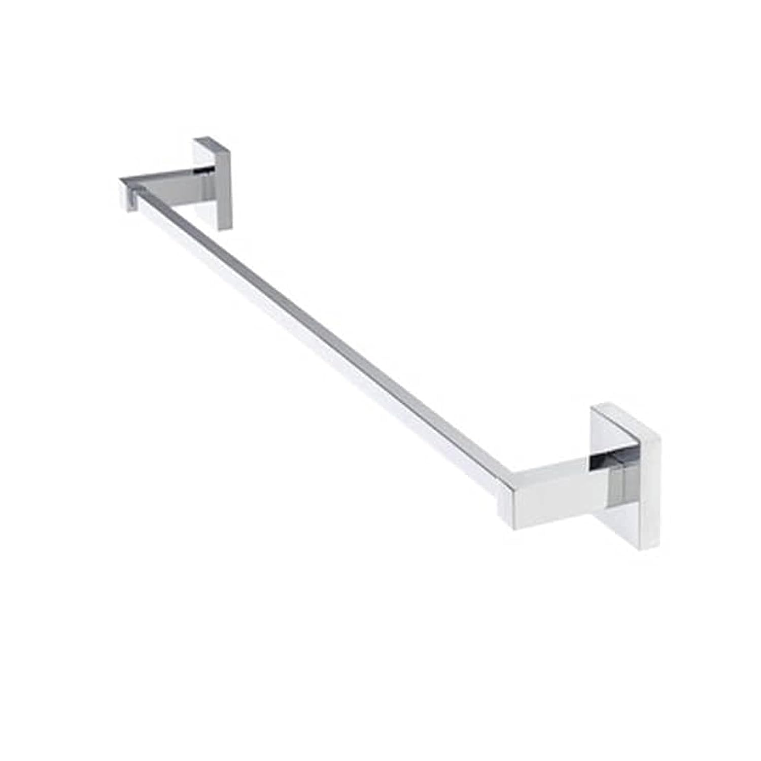 Stainless Steel Square Towel Rods - 24 Inch Bathroom Towel Holder (Pack of 1) - Perfect for Modern Bathrooms & Spa Decor