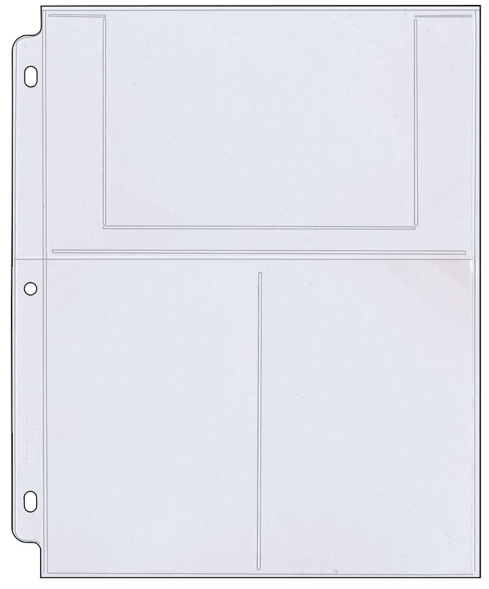 StoreSMART Archival-Safe 3-Ring Binder Photo Pages - 10-Pack with Three 4x6 Pockets (Holds 6 Photos/Postcards) - Perfect for Scrapbooking, Photo Albums & Document Storage