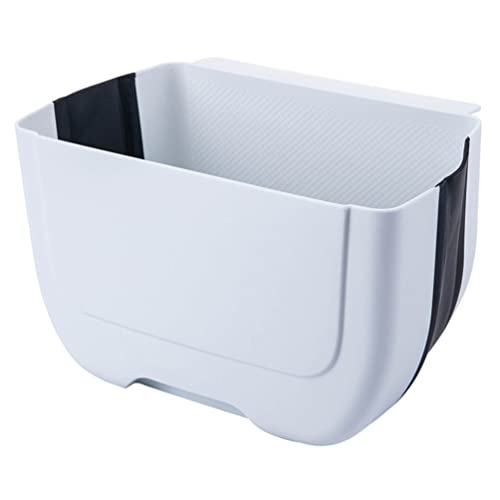 iplusmile Foldable Hanging Trash Can - Collapsible Small Plastic Garbage Bin for Kitchen, Cabinet, Office, Bedroom, Bathroom & Car | Portable Waste Basket for Space Saving & Easy Storage