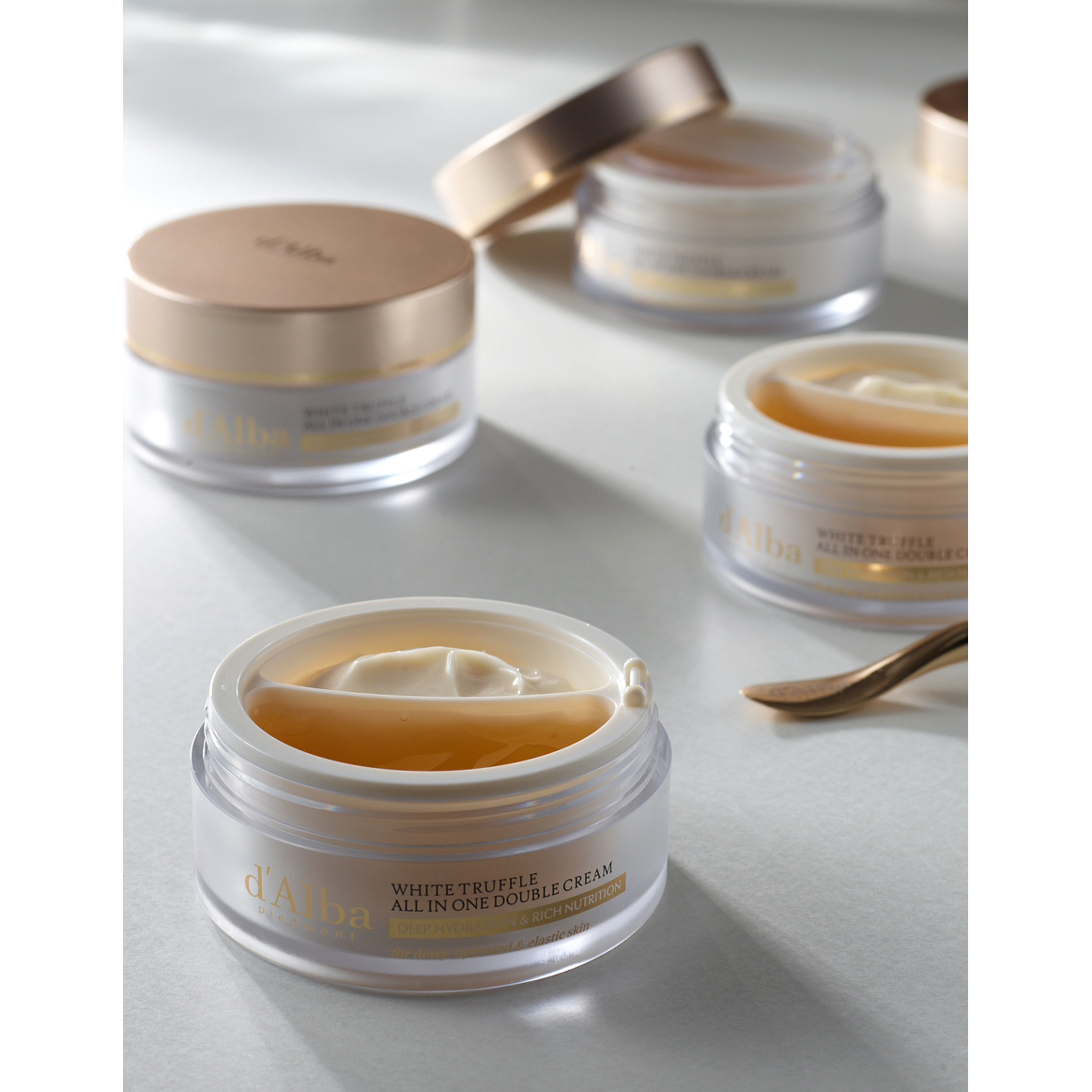 d'Alba White Truffle All-In-One Double Cream 70g - Premium Skincare for Hydration & Anti-Aging - Perfect for Night Routine & Dry Skin Care