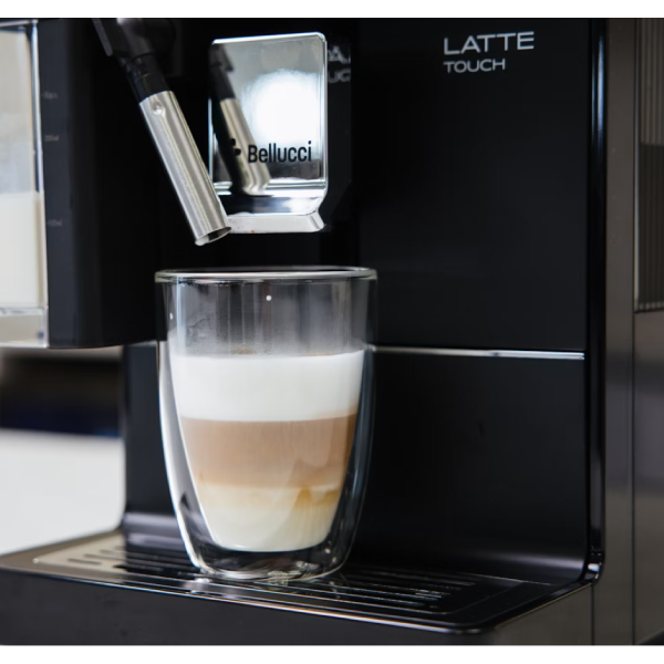 Bellucci Premium Latte Touch Espresso Machine - Fast & Easy Home Coffee Maker for Espresso, Cappuccino & Latte - Perfect for Kitchen, Office & Gifting