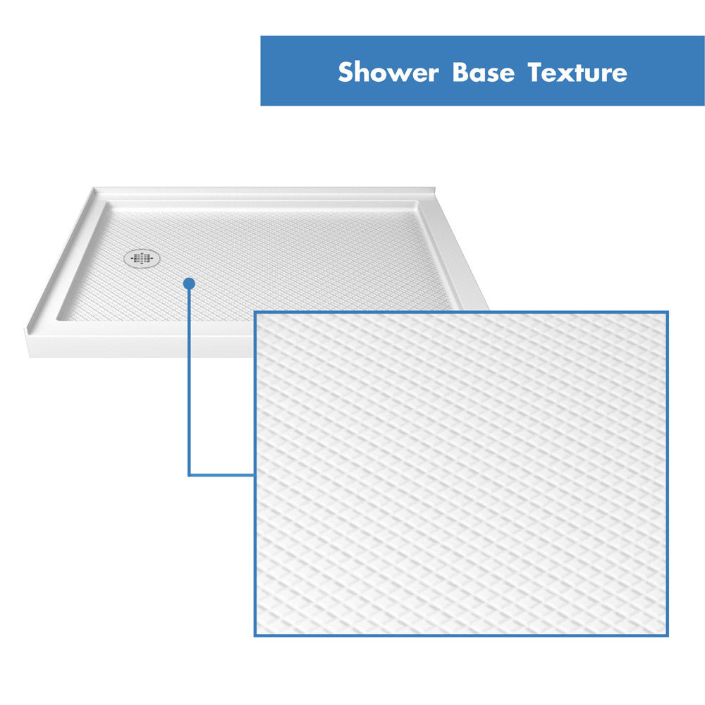 DreamLine Cornerview 36x36x74.75 Inch Framed Sliding Shower Enclosure with SlimLine Base Kit - Perfect for Small Bathroom Remodeling & Space Saving Design
