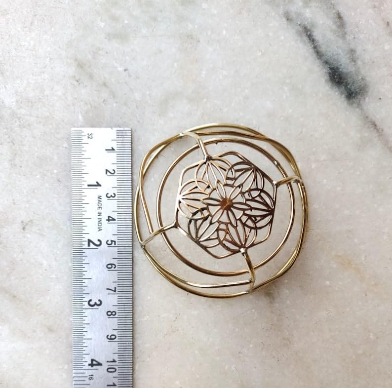 Elegant Brass Hair Bun Cage with Hair Fork - Gold Hair Clip for Thin Hair, Secure Bun Holder & Spiral Hair Pin - Women's Styling Accessories for Weddings, Parties & Everyday Elegance
