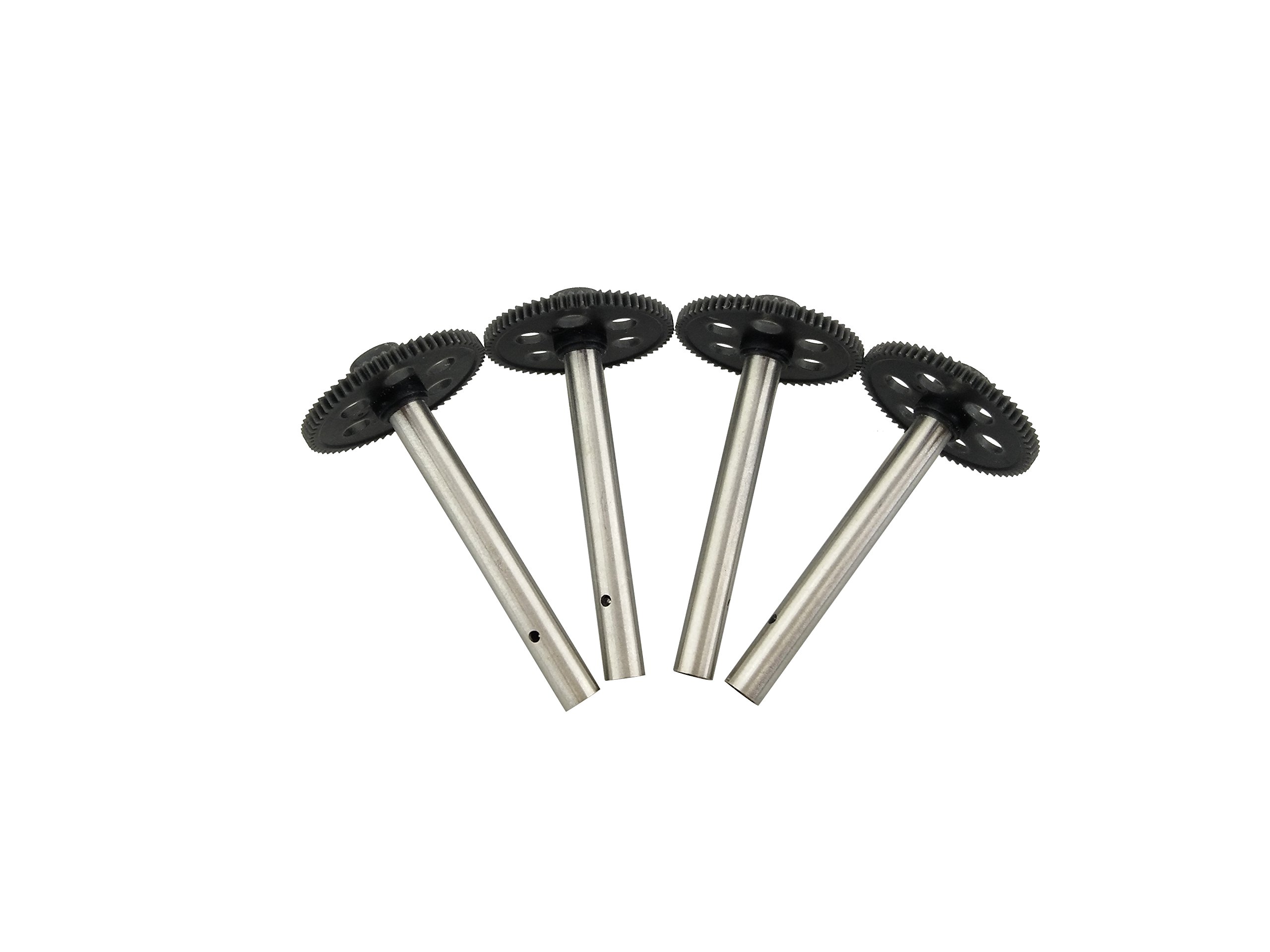 H8C DFD F183 Quadcopter Replacement Parts - RC Drone Motor, Spindle, Wheel Gear Accessories (Black) | Compatible with Sea Jump Drones | Perfect for DIY Repairs & Maintenance