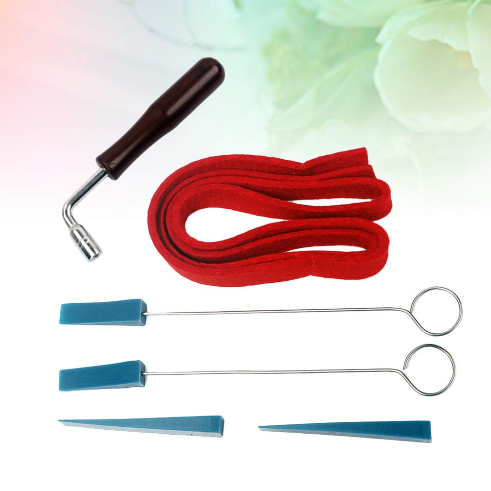 6-Piece Piano Wrench Set - Professional Piano Tuning and Repair Tools for Home, Studio, and Stage Use
