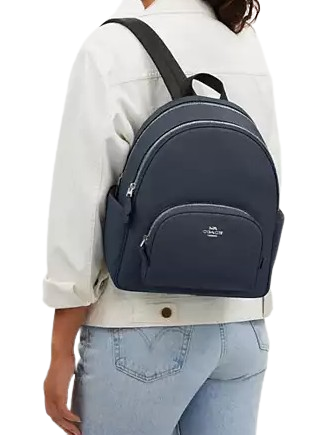 Coach Court Backpack for Women & Men - Stylish Leather Laptop Backpack with Adjustable Straps - Perfect for Work, School & Travel
