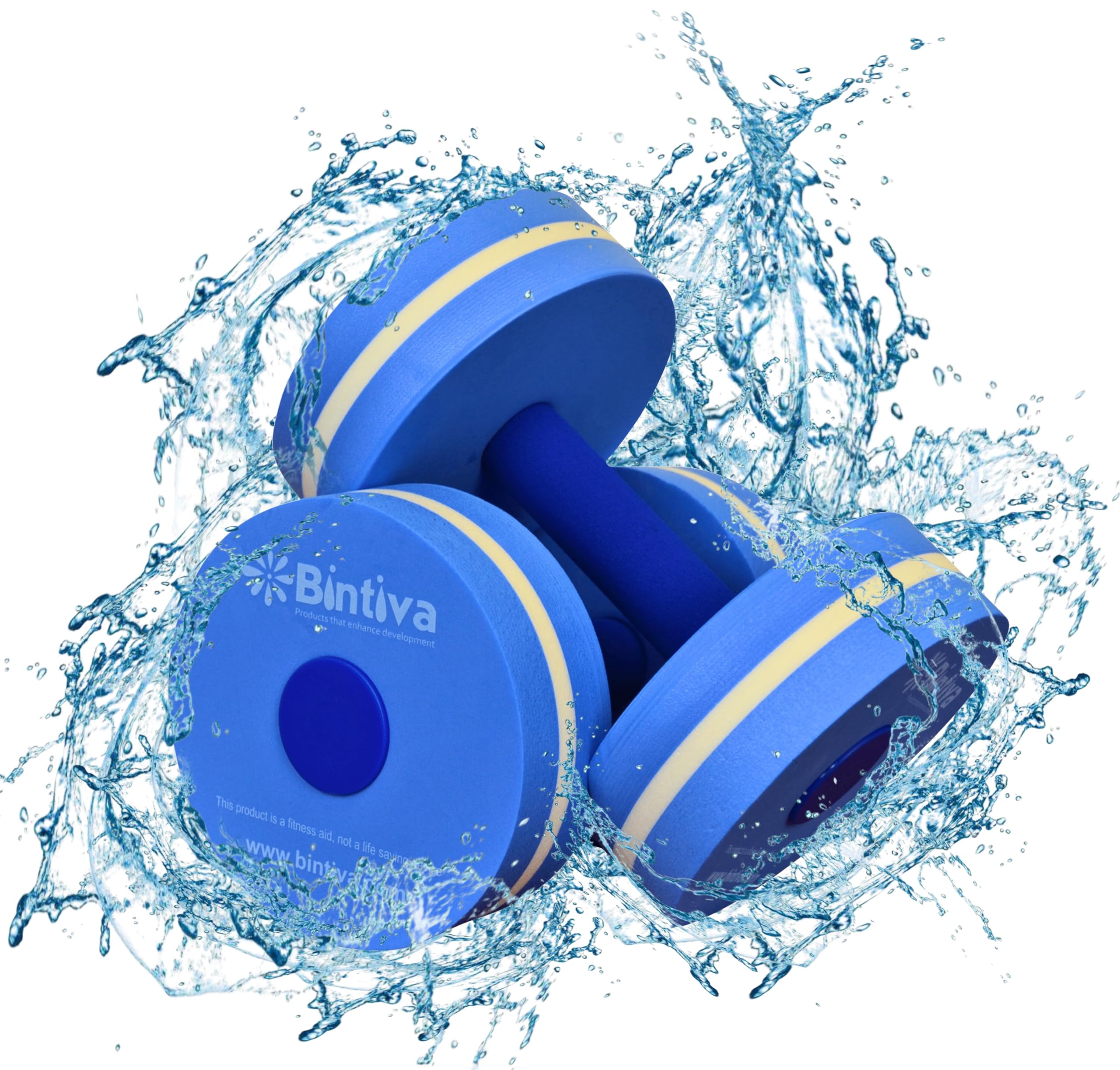 Aqua Fitness Water Weights for Pool Exercise - Adjustable Pool Dumbbells for Water Aerobics & Swimming Training - Perfect for Home Pools, Aquatic Therapy & Senior Water Workouts