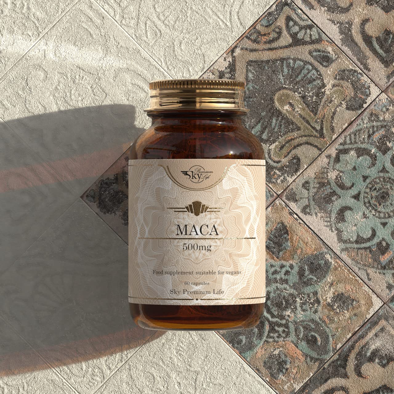 Sky Premium Life Maca Root Capsules 10:1 Extract - 60 Count for Men & Women | Natural Energy & Vitality Supplement | Supports Hormonal Balance & Stamina | Perfect for Busy Professionals & Active Lifestyles