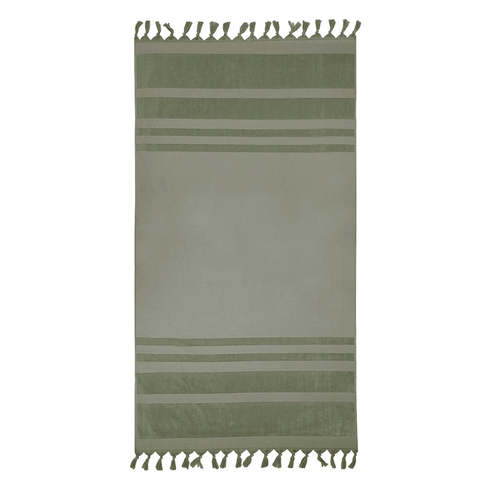 Aurora Moss Beach Towel - Ultra Soft Quick Dry Sand Towel for Pool, Beach, Yoga & Picnic - Large Lightweight Outdoor Blanket with Vibrant Tropical Design
